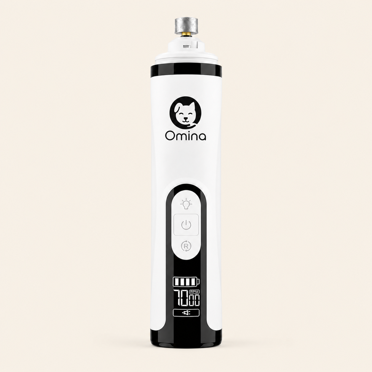 Kit Sérénité OMINA avec lime électrique M5 et trois têtes de rechange