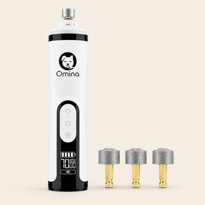 Kit Sérénité OMINA avec lime électrique M5 et trois têtes de rechange