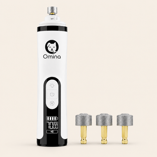 Kit Sérénité OMINA avec lime électrique M5 et trois têtes de rechange